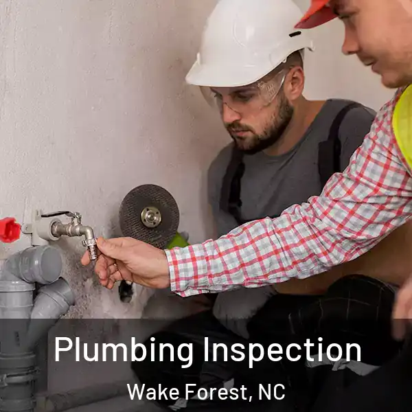  Plumbing Inspection Wake Forest, NC